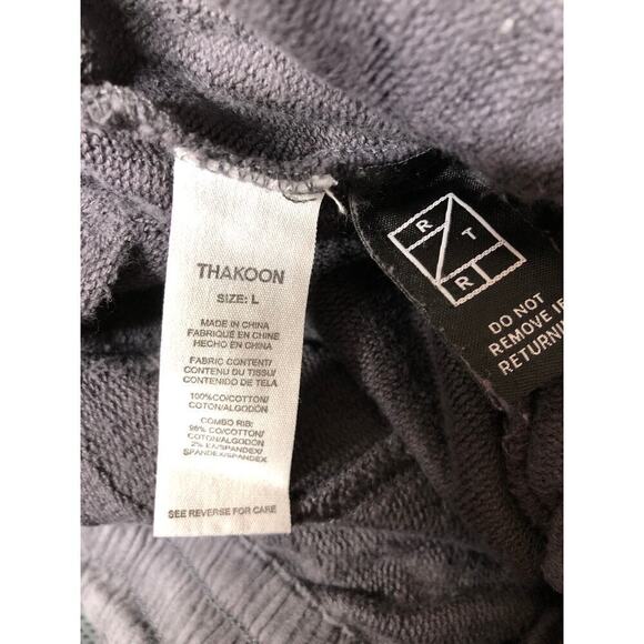 Thakoon Zip Up Jumpsuit Cotton Long Sleeve Tapered Leg One Piece Outfit Black L - Picture 5 of 6